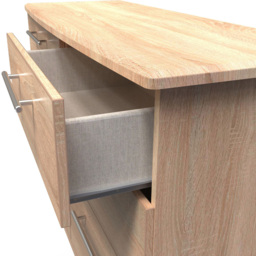 Crowndale Sherwood 6 Drawer Bardolino Oak Wide Midi Chest of Drawers - Brown - Wilko - thumbnail 7