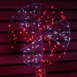 Samuel Alexander 4 Piece 720 Red and White LED Lollipop Christmas Path Light Set - Size: 60 x 27 x 7cm - Red / White - Wilko - thumbnail 5