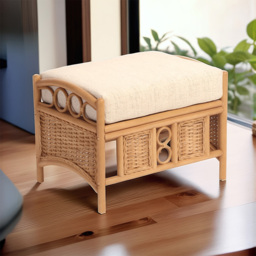 Desser Furniture Vale Wicker Athena Plain Light Oak Footstool - Size: 107.0 cm x 81.0 cm x 46.0 cmcm - Brown - Wilko - thumbnail 6