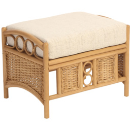 Desser Furniture Vale Wicker Athena Plain Light Oak Footstool - Size: 107.0 cm x 81.0 cm x 46.0 cmcm - Brown - Wilko - thumbnail 4