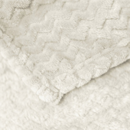 Velosso Cream Moda Plush Throw 150 x 200cm - Size: 150 x 200 x 1cm - Wilko - thumbnail 4