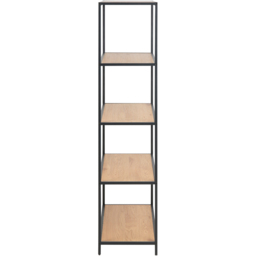 Florence Seaford 4 Shelf Oak and Black Metal Bookcase - Furniture To Go - Wilko - thumbnail 5