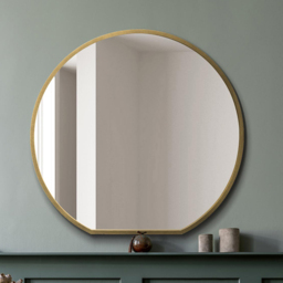 MirrorOutlet The Circulus Gold Framed Circular Wall Mirror 126 x 120cm - Size: 120 x 126cm - Wilko - thumbnail 3