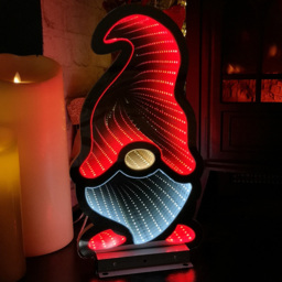 Samuel Alexander Infinity Light Up Gonk Christmas Decoration 40cm - Size: 40 x 20 x 20cm - White - Wilko