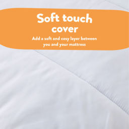 Slumberdown Double Sleep Soundly Climate Control Mattress Topper - White - Wilko - thumbnail 7