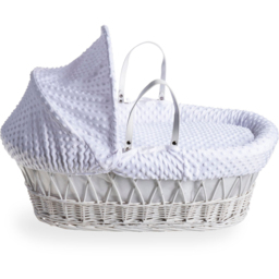 Clair De Lune White Dimple White Wicker with Rocking Stand - Size: 68 x 68 x 30cm - Wilko - thumbnail 6
