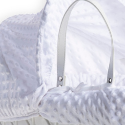 Clair De Lune White Dimple White Wicker with Rocking Stand - Size: 68 x 68 x 30cm - Wilko - thumbnail 5
