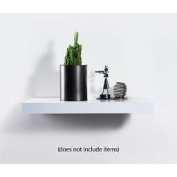 Innoteck 30cm High Gloss White Floating Shelf - Size: 3.8 x 30 x 23.5cm - Wilko - thumbnail 4