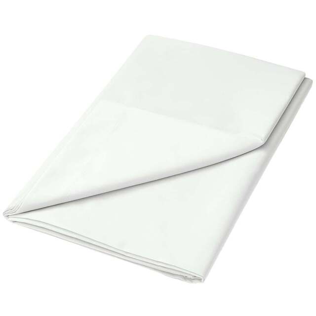Helena Springfield Single White Plain Dye Flat Bed Sheet - Wilko - image 1