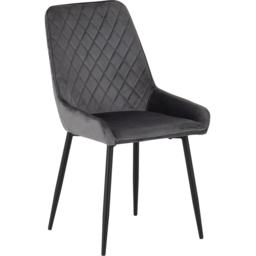 Seconique Marlow and Avery 4 Seater Dining Set White Marble and Grey Velvet - White Marble/Grey Velvet - Wilko - thumbnail 6