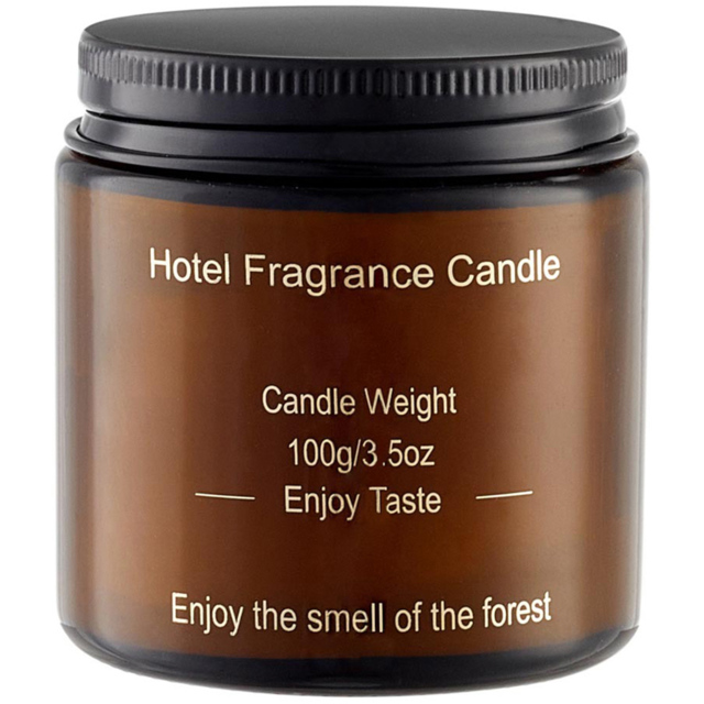 H&O Direct Lemon and Rose Soy Wax Scented Candle - Size: 6.5 x 6 x 6cm - Brown - Wilko - image 1