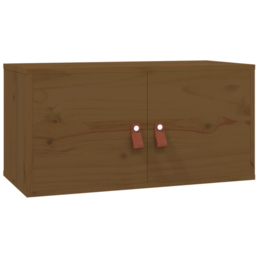 vidaXL 2 Door Brown Wall Cabinet - Size: 30 x 60 x 30cm - Wilko - thumbnail 3