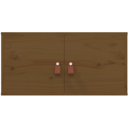 vidaXL 2 Door Brown Wall Cabinet - Size: 30 x 60 x 30cm - Wilko - thumbnail 4