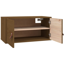 vidaXL 2 Door Brown Wall Cabinet - Size: 30 x 60 x 30cm - Wilko - thumbnail 5