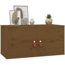 vidaXL 2 Door Brown Wall Cabinet - Size: 30 x 60 x 30cm - Wilko - thumbnail 6
