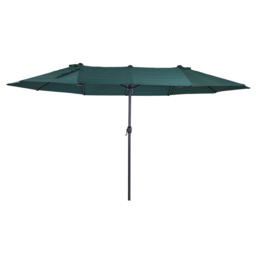 Outsunny 4.6m Garden Parasol Green - Size: 240 x 270 x 460cm - Wilko