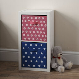 wilko Oslo 2 Shelf White Cube Storage Unit - thumbnail 5