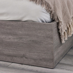 Julian Bowen Bali Double Grey Oak Storage Ottoman Bed - Wood - Wilko - thumbnail 6