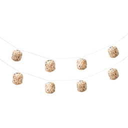 ValueLights Rattan Wicker Ball Battery Operated Outdoor Garden String Light 10 Pack - Size: 6 x 237 x 6.5cm - Yellow - Wilko - thumbnail 3