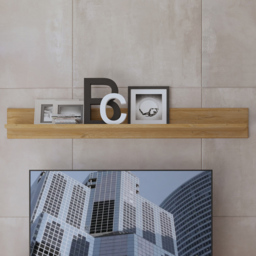 Florence Cortina 156cm Grandson Oak Wall Shelf - Size: 21 x 156 x 19cm - Brown - Furniture to Go - Wilko - thumbnail 1