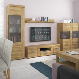 Florence Cortina 156cm Grandson Oak Wall Shelf - Size: 21 x 156 x 19cm - Brown - Furniture to Go - Wilko - thumbnail 6