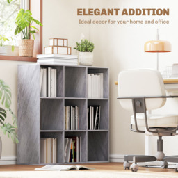 HOMCOM 9 Cube Marble Grey Storage Unit - Size: 91.0 cm x 29.5 cm x 91.0 cmcm - Wilko - thumbnail 7