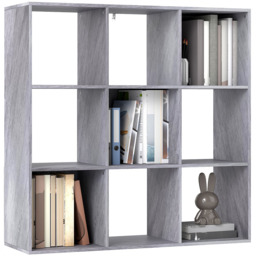 HOMCOM 9 Cube Marble Grey Storage Unit - Size: 91.0 cm x 29.5 cm x 91.0 cmcm - Wilko - thumbnail 3