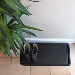 JVL Opus Rubber Boot Tray Mat 41 x 81cm - JVL Homewares - Wilko - thumbnail 3