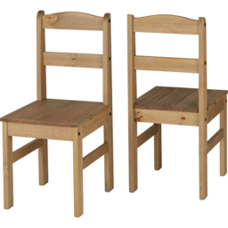 Seconique Panama 4 Seater Dining Set Natural Wax - Brown - Wilko - thumbnail 6
