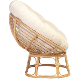 Desser Furniture Papasan 2 Seater Vanila and Natural Sofa - Brown - Wilko - thumbnail 5
