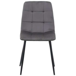 Birlea Axel Set of 2 Dining Chair - Size: 86 x 55 x 44cm - Grey - SleepSoul - Wilko - thumbnail 4