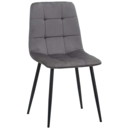 Birlea Axel Set of 2 Dining Chair - Size: 86 x 55 x 44cm - Grey - SleepSoul - Wilko - thumbnail 3