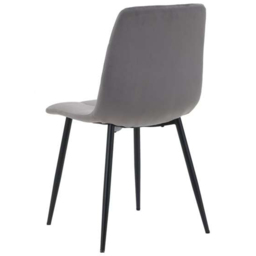 Birlea Axel Set of 2 Dining Chair - Size: 86 x 55 x 44cm - Grey - SleepSoul - Wilko - thumbnail 5