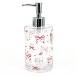 Ribbon Bow Soap DispenserPink - Wilko