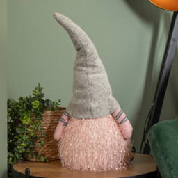 Samuel Alexander Pink Male Gonk with Grey Hat LED Christmas Decoration 36cm - Size: 30 x 30 x 30cm - Wilko - thumbnail 6