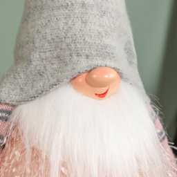 Samuel Alexander Pink Male Gonk with Grey Hat LED Christmas Decoration 36cm - Size: 30 x 30 x 30cm - Wilko - thumbnail 4