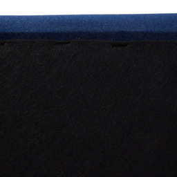 Living and Home 2 Seater Blue Velvet Ottoman Bench - Size: 44 x 122 x 42cm - Wilko - thumbnail 5