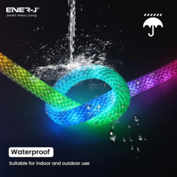 ENER-J NeonTwist RGBIC Braided Rope Light with Remote 5m - Size: 25 x 25 x 10cm - Multi - Wilko - thumbnail 6