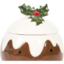 Christmas Pudding Cookie Jar Brown - Wilko - thumbnail 3