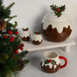 Christmas Pudding Cookie Jar Brown - Wilko - thumbnail 5