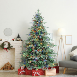 Evergreen Classics Baytown Fir Pre-lit Oxford Pine Artificial Christmas Tree 7ft - Multi - Wilko - thumbnail 3