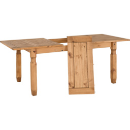 Seconique Corona Extending Dining Table Distressed Waxed Pine - Size: 6 Seater - Brown - Wilko - thumbnail 4