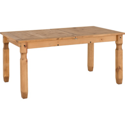 Seconique Corona Extending Dining Table Distressed Waxed Pine - Size: 6 Seater - Brown - Wilko - thumbnail 3