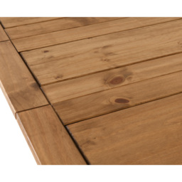 Seconique Corona Extending Dining Table Distressed Waxed Pine - Size: 6 Seater - Brown - Wilko - thumbnail 6