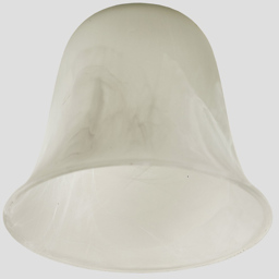ValueLights Marble Effect Bell Shape Glass Lamp Shades Set 3 Pack - Size: 13 x 15 x 15cm - White - Wilko - thumbnail 4