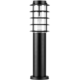 ValueLights Wharf Set of 2 Black Warm White Bulb Bollard Lights - Size: 25 x 11.5 x 46cm - Wilko - thumbnail 4