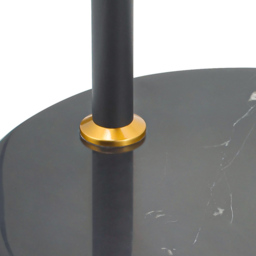 Living and Home Adjustable Arch Floor Lamp with Wood Tray - Size: 180 x 85 x 30cm - Black - Wilko - thumbnail 6