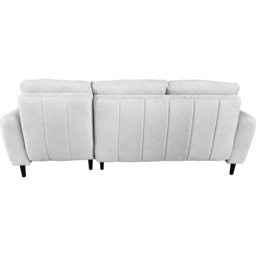DS Living Sienna 3 Seater Silver Fabric Left Hand Chaise Sofa Bed - Wilko - thumbnail 6