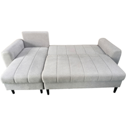 DS Living Sienna 3 Seater Silver Fabric Left Hand Chaise Sofa Bed - Wilko - thumbnail 5