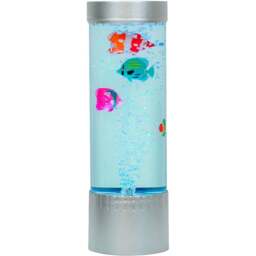 ValueLights Colour Changing Sensory Bubble Floor Lamp 32cm - Size: 32 x 10.5 x 10.5cm - Silver - Wilko - thumbnail 1